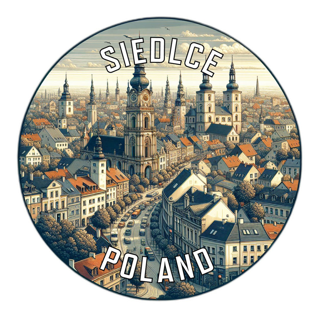 Siedlce Poland Souvenir Die Cut Flat Magnet Image 1