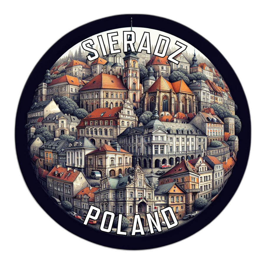 Sieradz Poland Souvenir Die Cut Flat Magnet Image 1