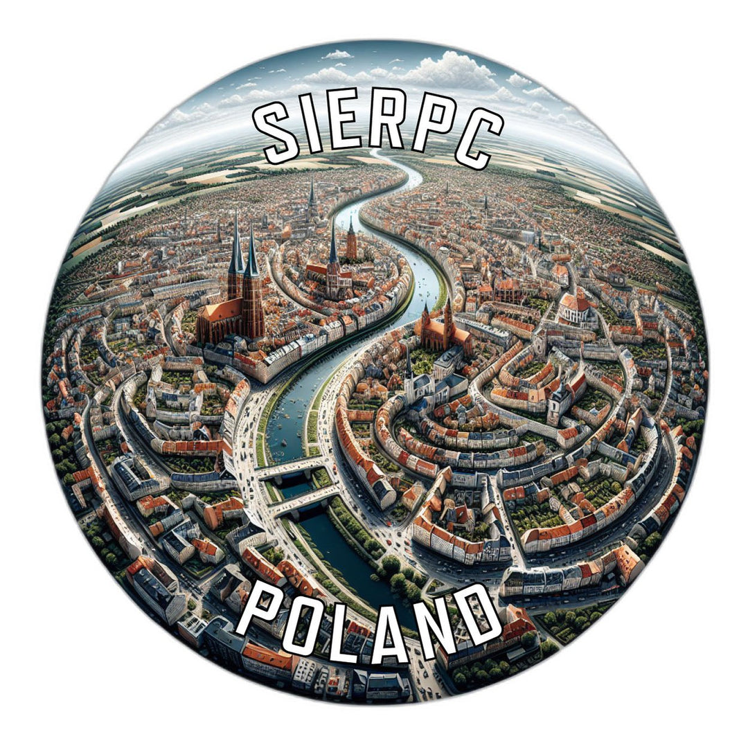 Sierpc Poland Souvenir Die Cut Flat Magnet Image 1