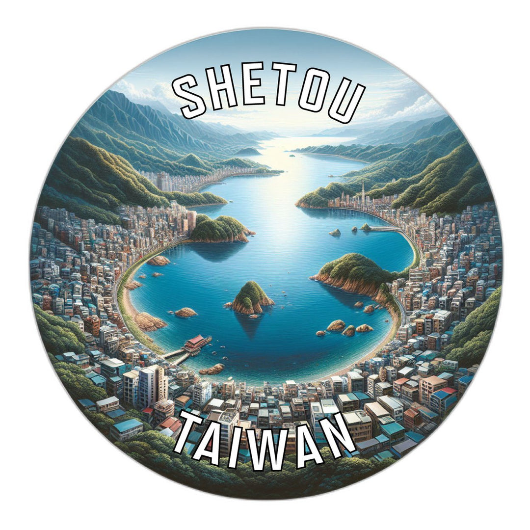 Shetou Taiwan Souvenir Die Cut Flat Magnet Image 1