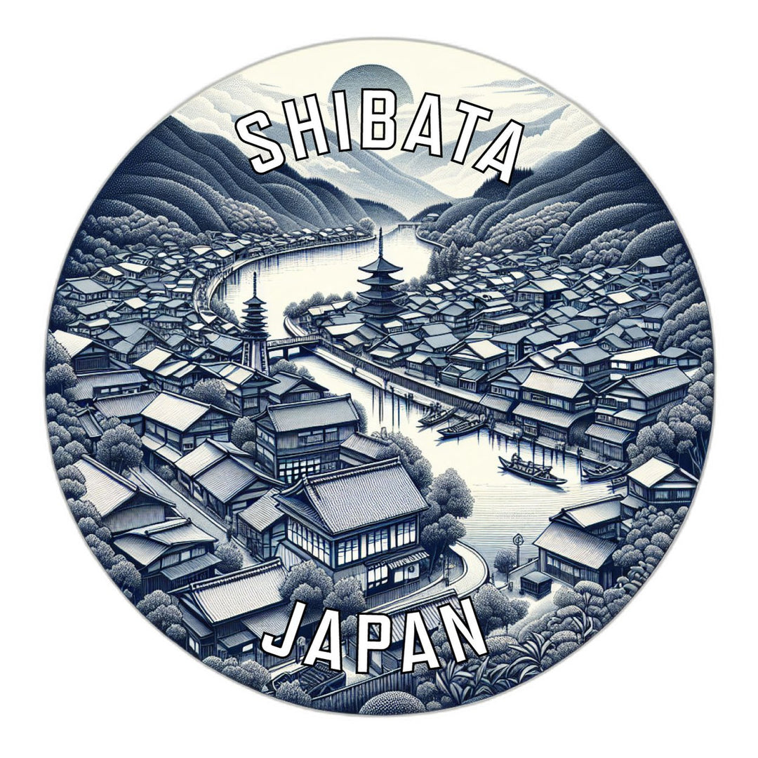 Shibata Japan Souvenir Die Cut Flat Magnet Image 1