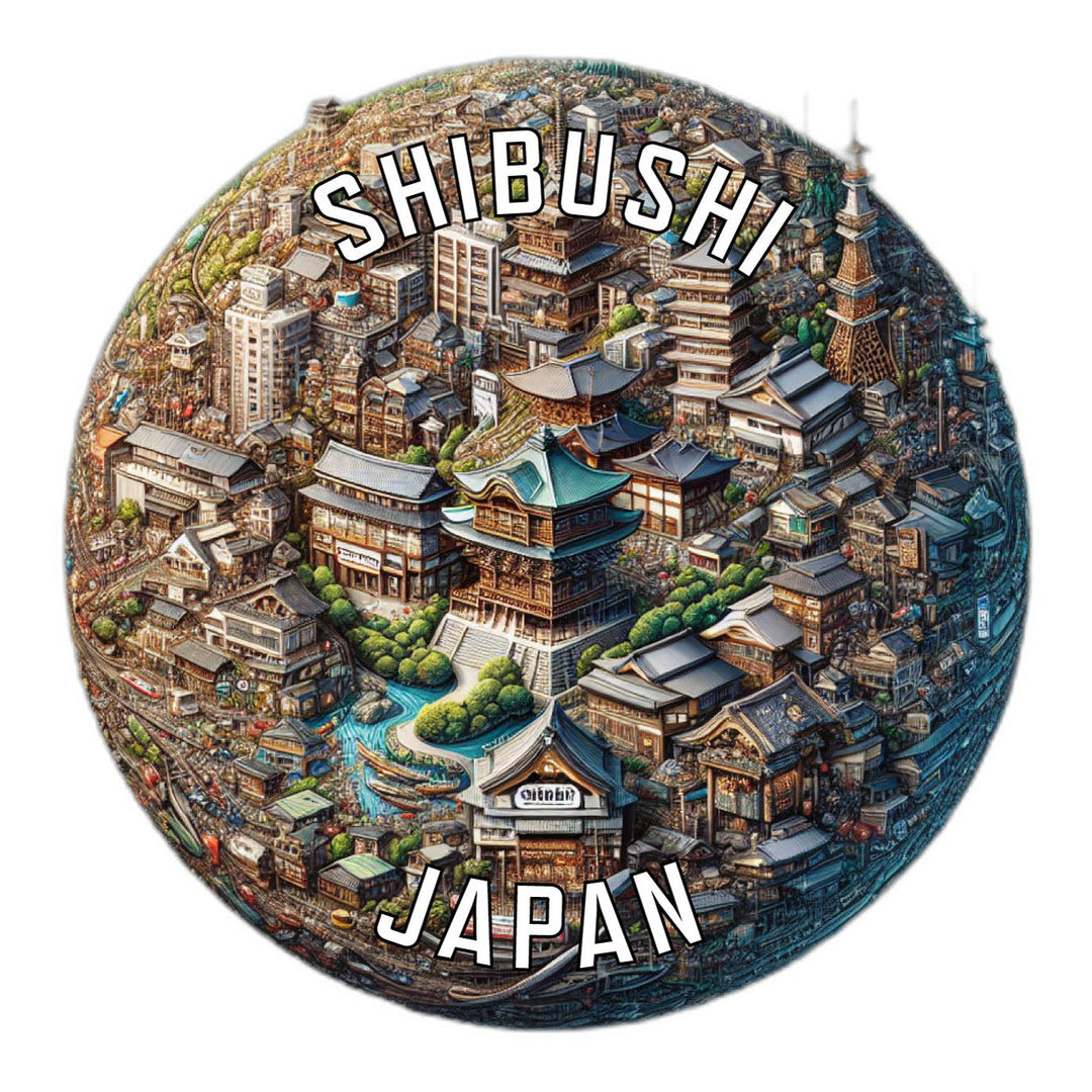 Shibushi Japan Souvenir Die Cut Flat Magnet Image 1