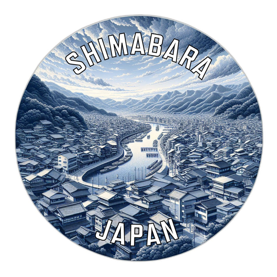 Shimabara Japan Souvenir Die Cut Flat Magnet Image 1