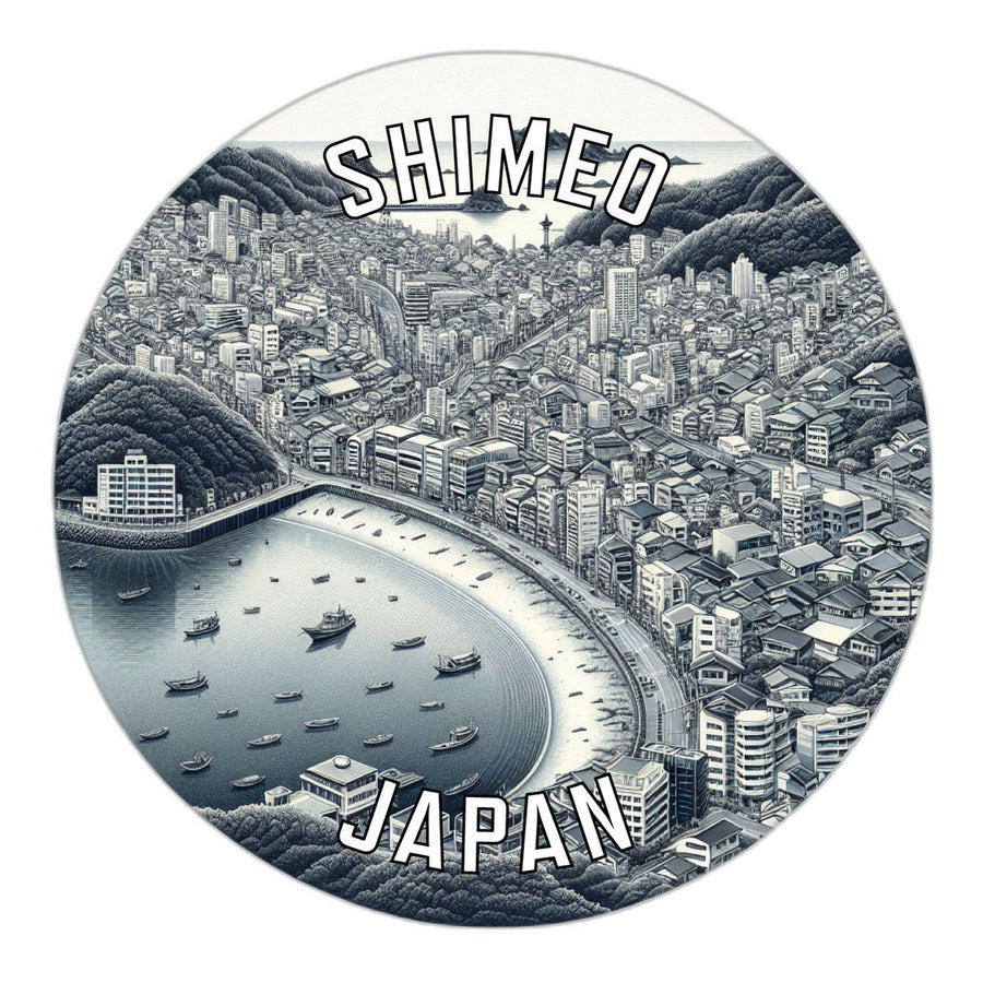 Shimeo Japan Souvenir Die Cut Flat Magnet Image 1