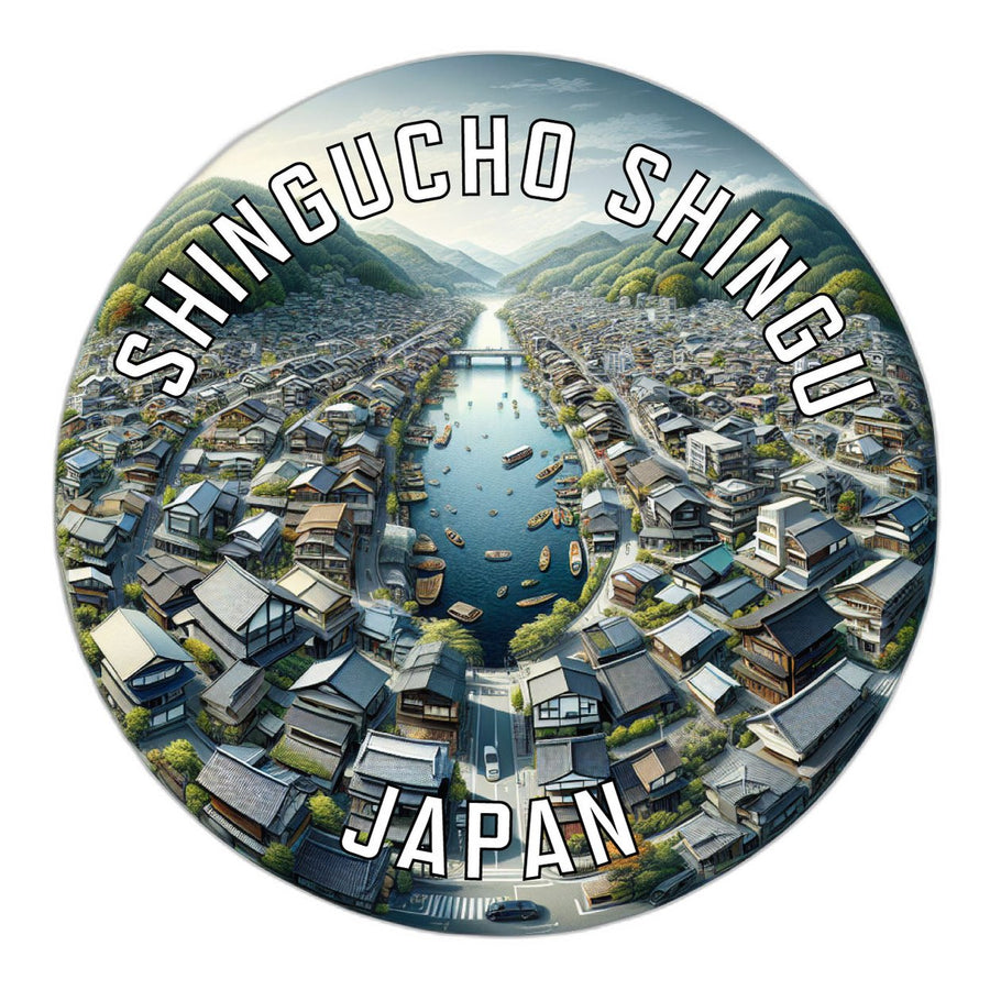 Shingucho shingu Japan Souvenir Die Cut Flat Magnet Image 1