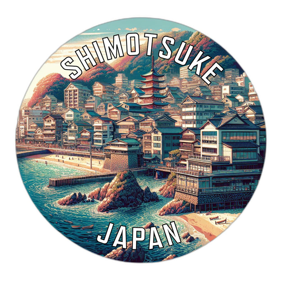 Shimotsuke Japan Souvenir Die Cut Flat Magnet Image 1