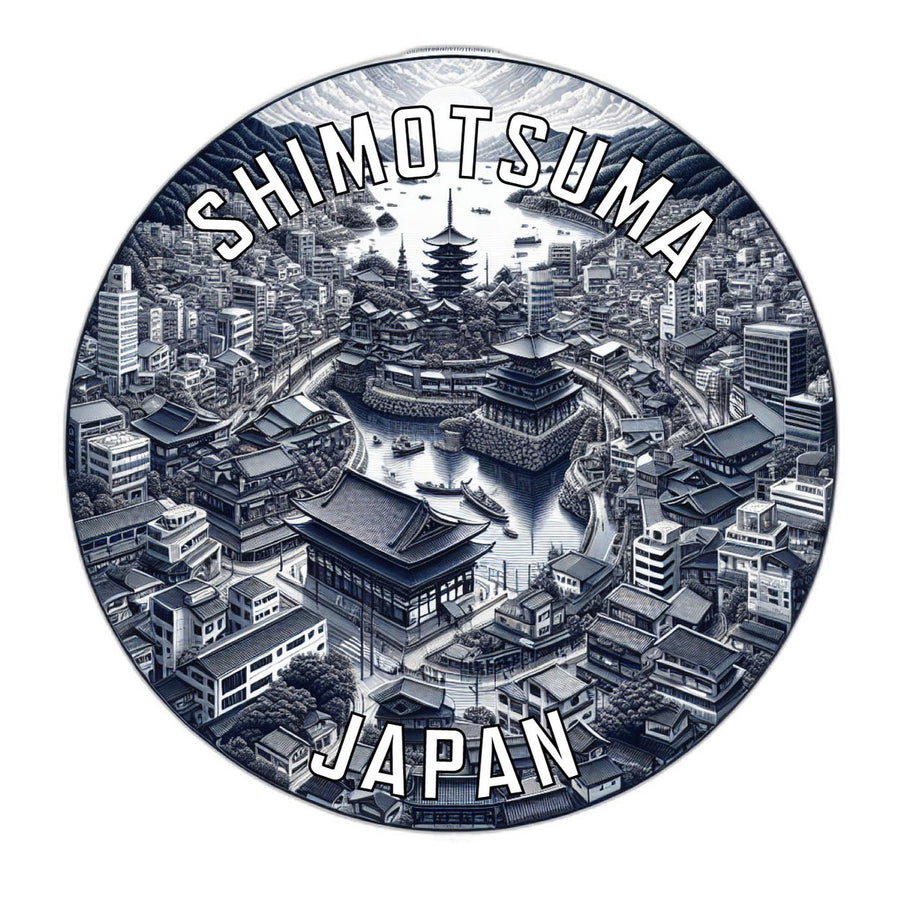 Shimotsuma Japan Souvenir Die Cut Flat Magnet Image 1