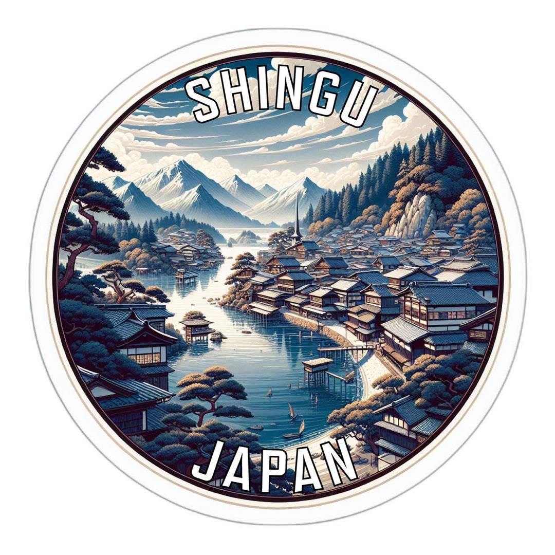 Shingu Japan Souvenir Die Cut Flat Magnet Image 1