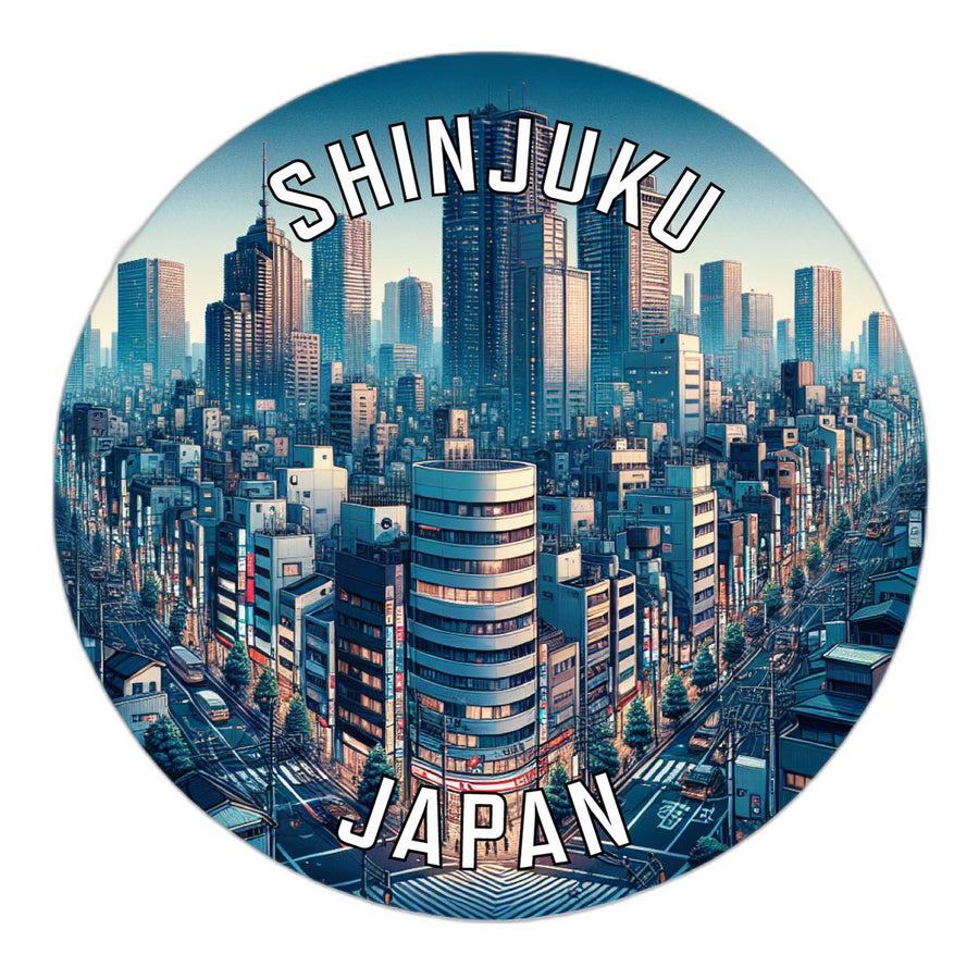 Shinjuku Japan Souvenir Die Cut Flat Magnet Image 1