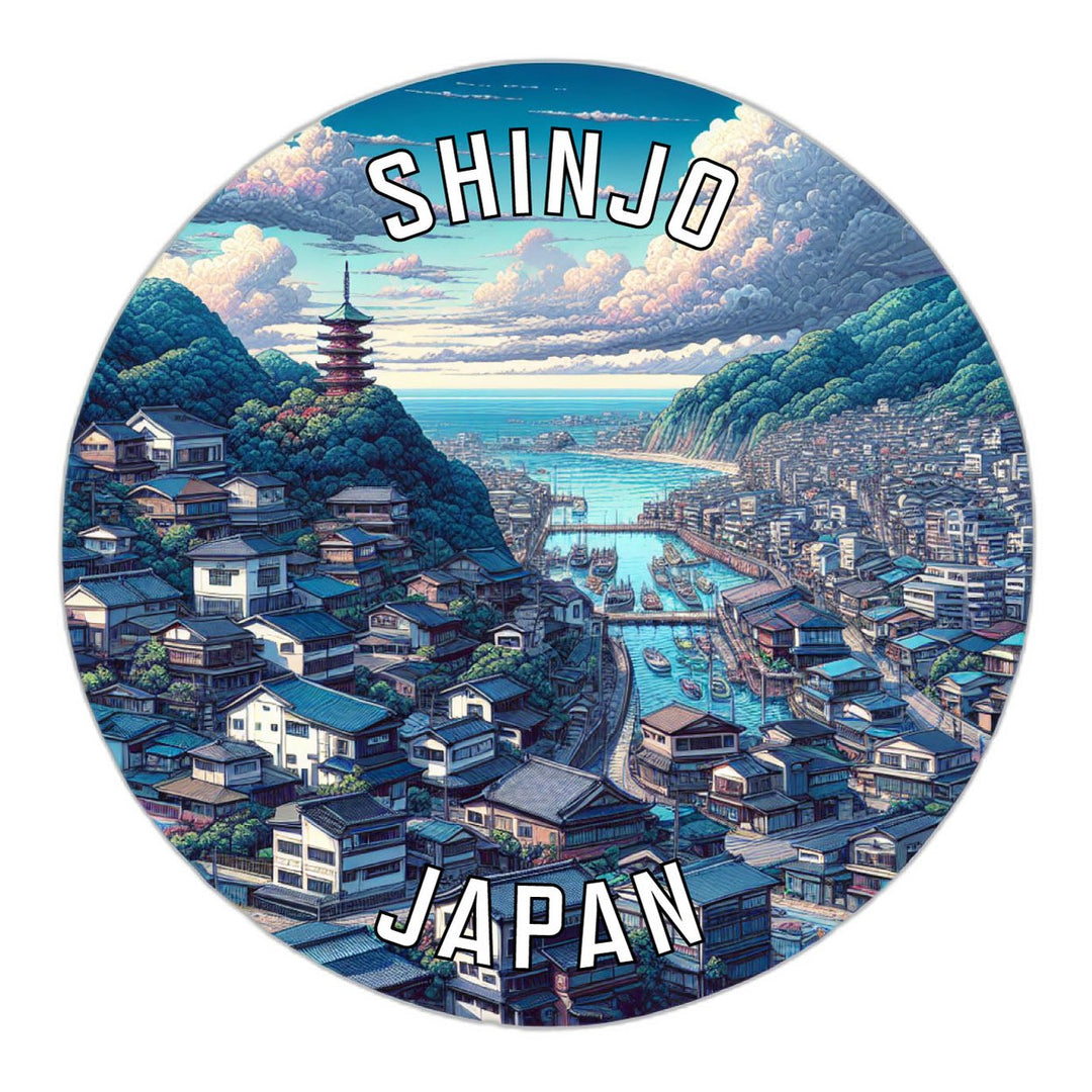 Shinjo Japan Souvenir Die Cut Flat Magnet Image 1