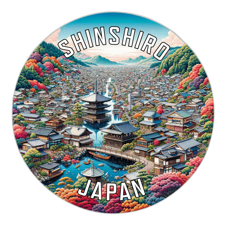 Shinshiro Japan Souvenir Die Cut Flat Magnet Image 1