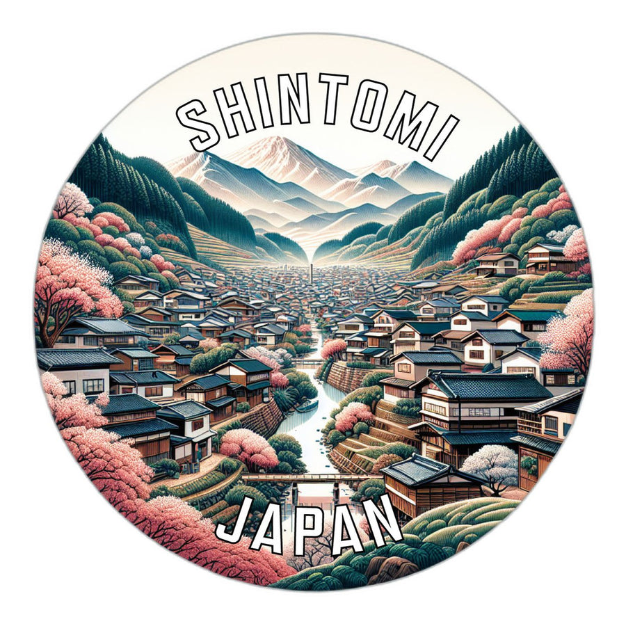 Shintomi Japan Souvenir Die Cut Flat Magnet Image 1