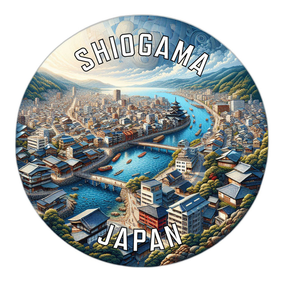 Shiogama Japan Souvenir Die Cut Flat Magnet Image 1