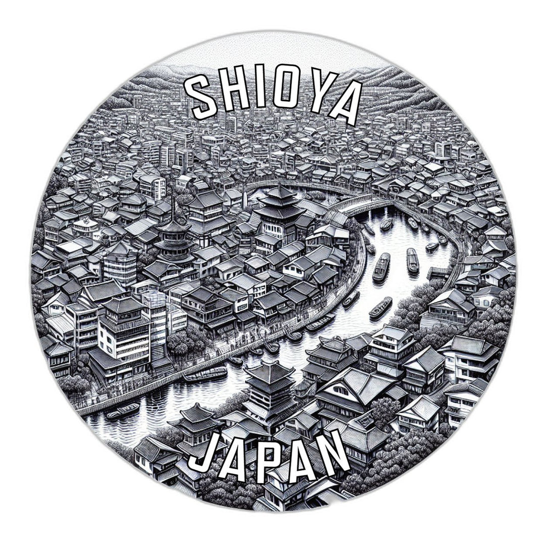 Shioya Japan Souvenir Die Cut Flat Magnet Image 1