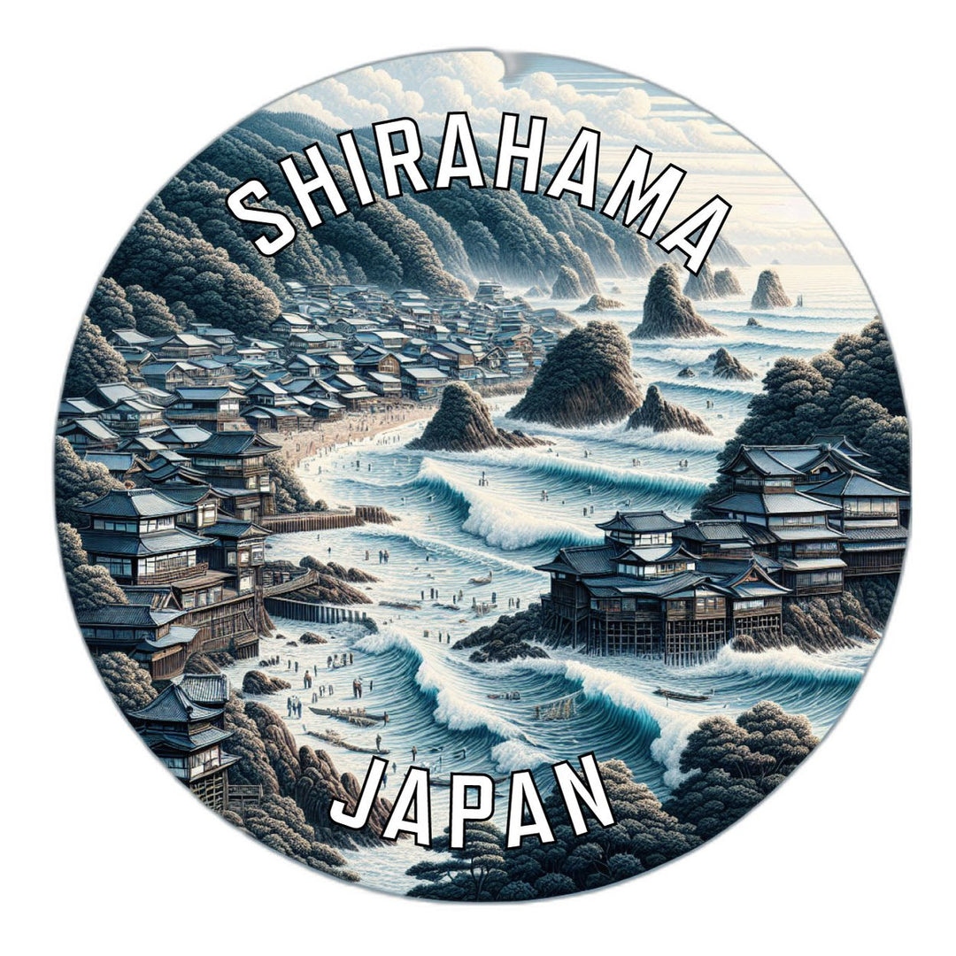 Shirahama Japan Souvenir Die Cut Flat Magnet Image 1