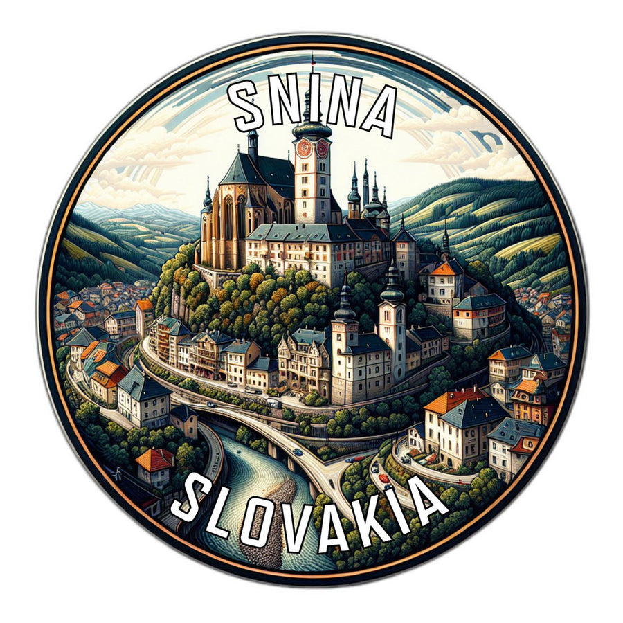 Snina Slovakia Souvenir Die Cut Flat Magnet Image 1