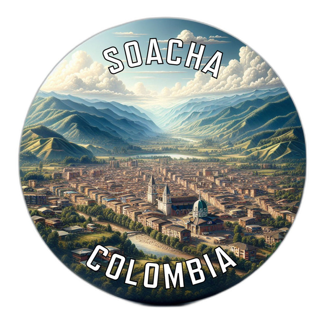 Soacha Colombia Souvenir Die Cut Flat Magnet Image 1