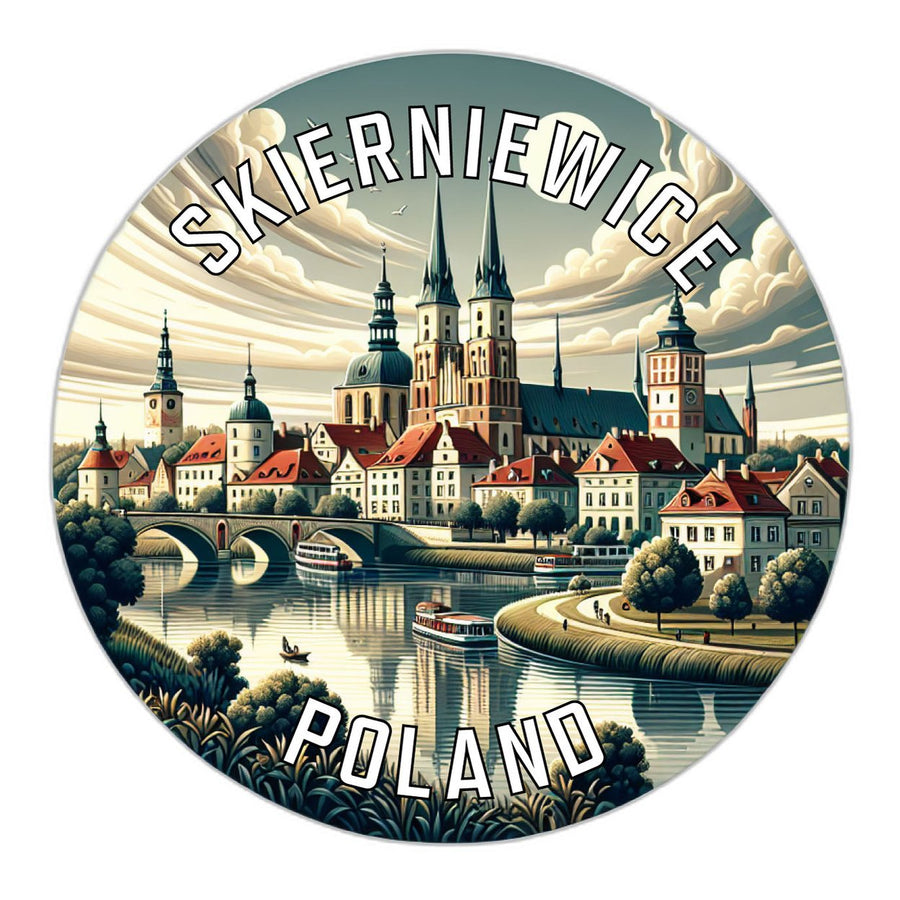 Skierniewice Poland Souvenir Die Cut Flat Magnet Image 1