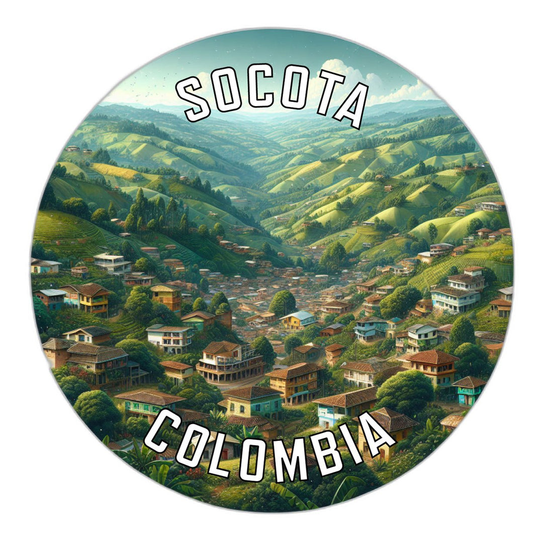 Socota Colombia Souvenir Die Cut Flat Magnet Image 1