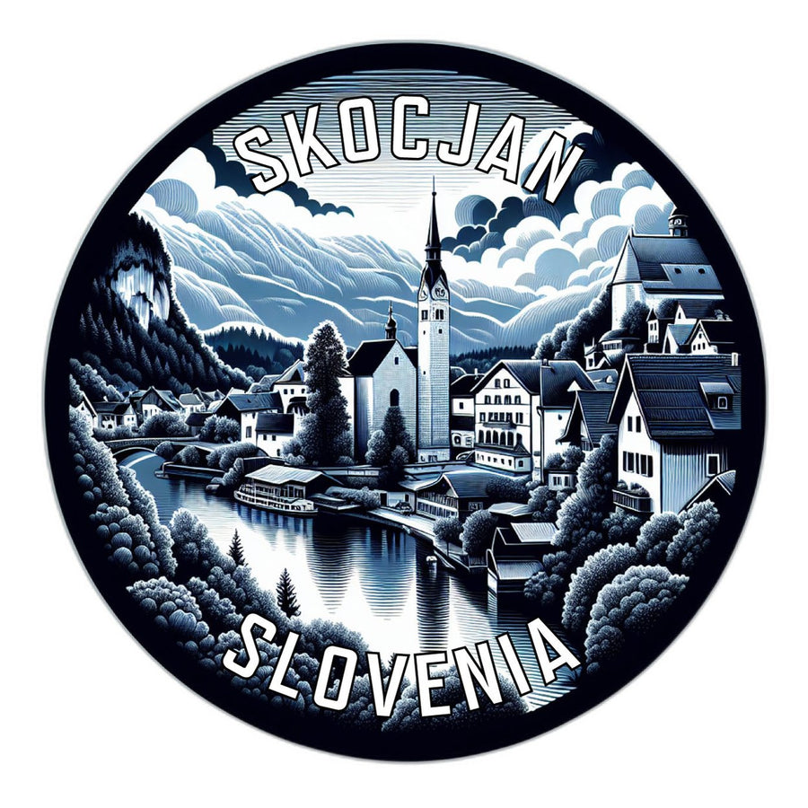 Skocjan Slovenia Souvenir Die Cut Flat Magnet Image 1