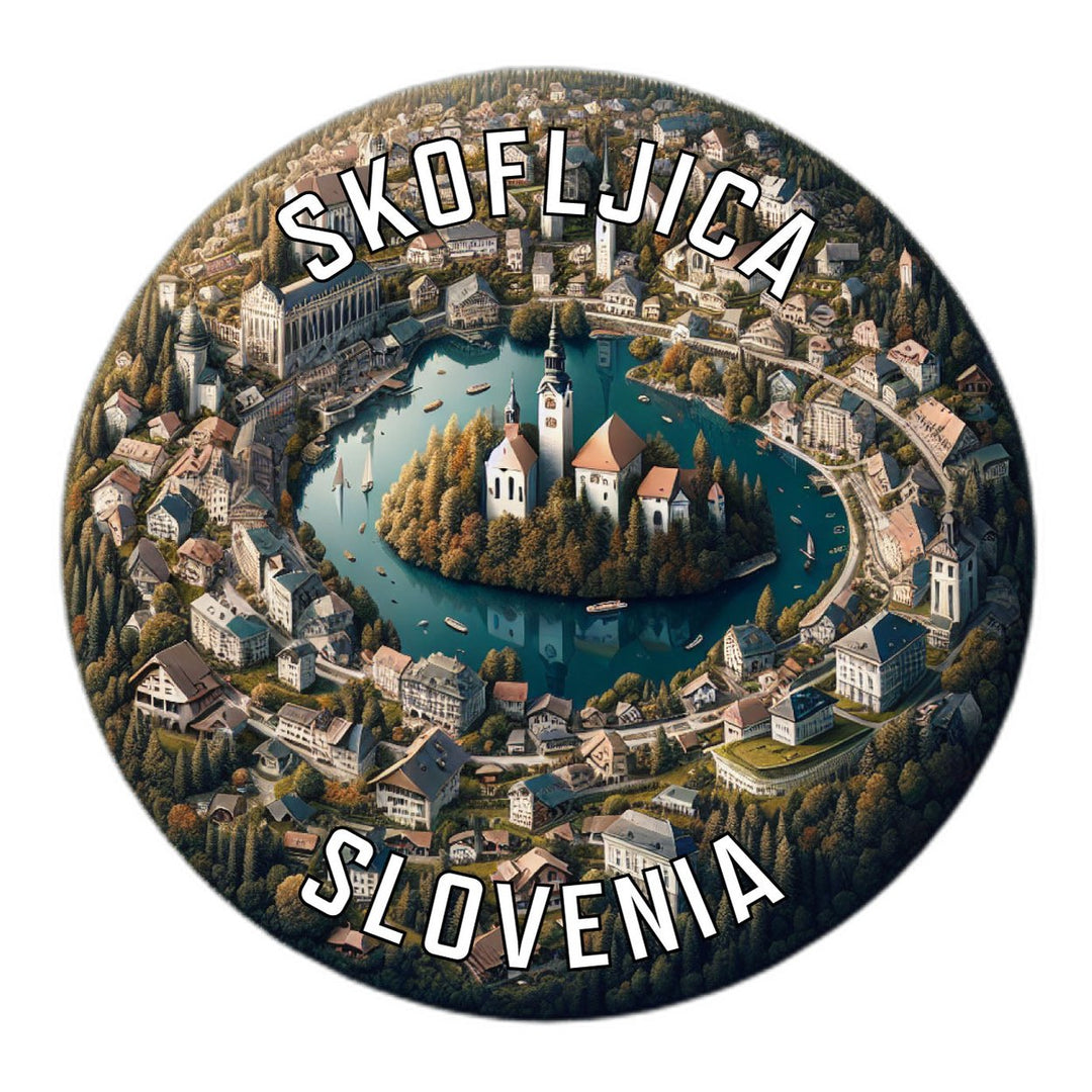 Skofljica Slovenia Souvenir Die Cut Flat Magnet Image 1