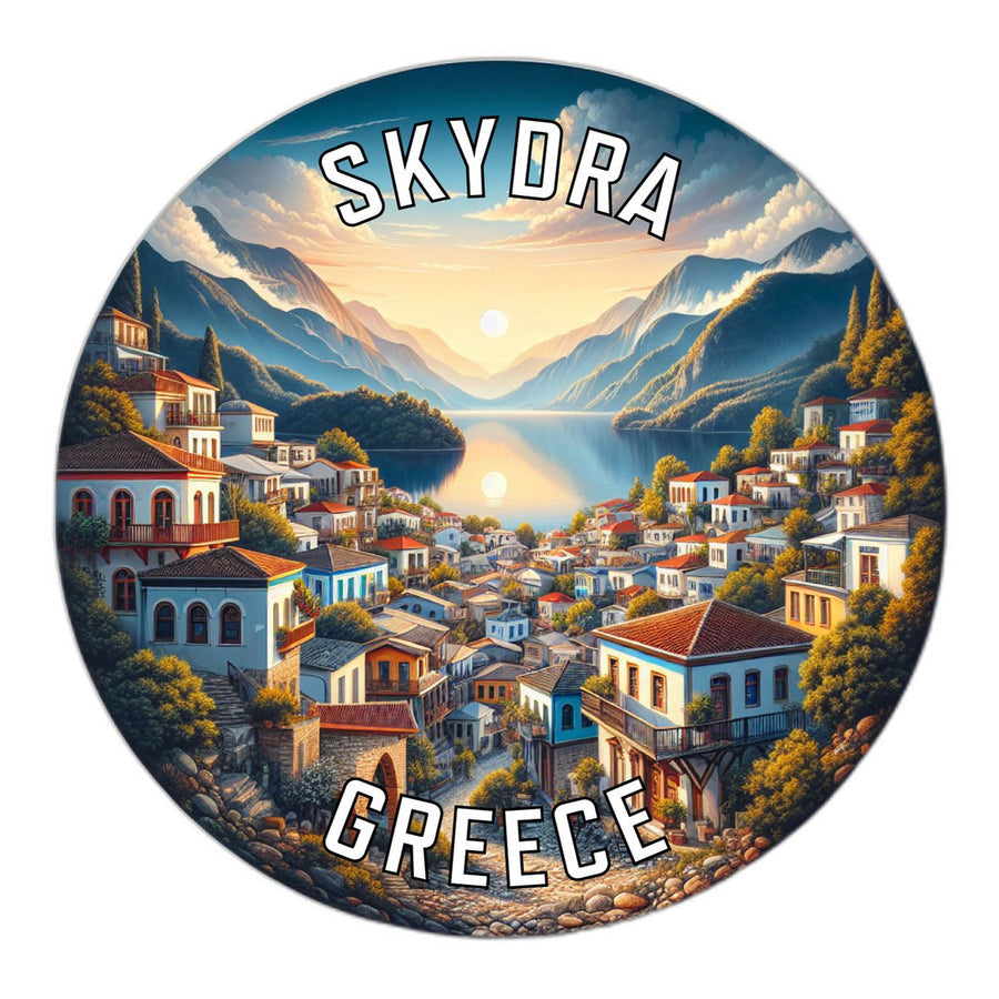 Skydra Greece Souvenir Die Cut Flat Magnet Image 1