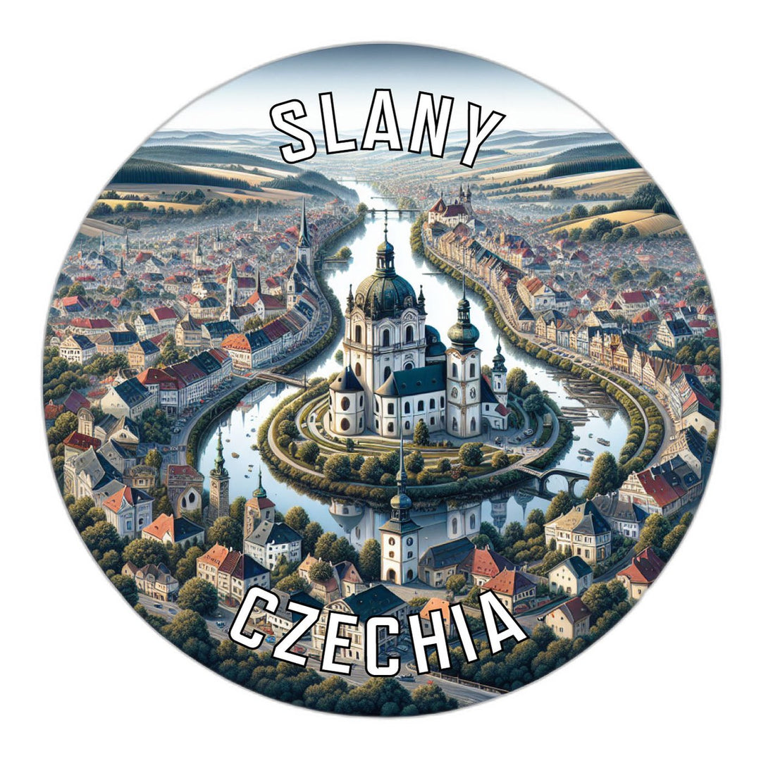 Slany Czechia Souvenir Die Cut Flat Magnet Image 1