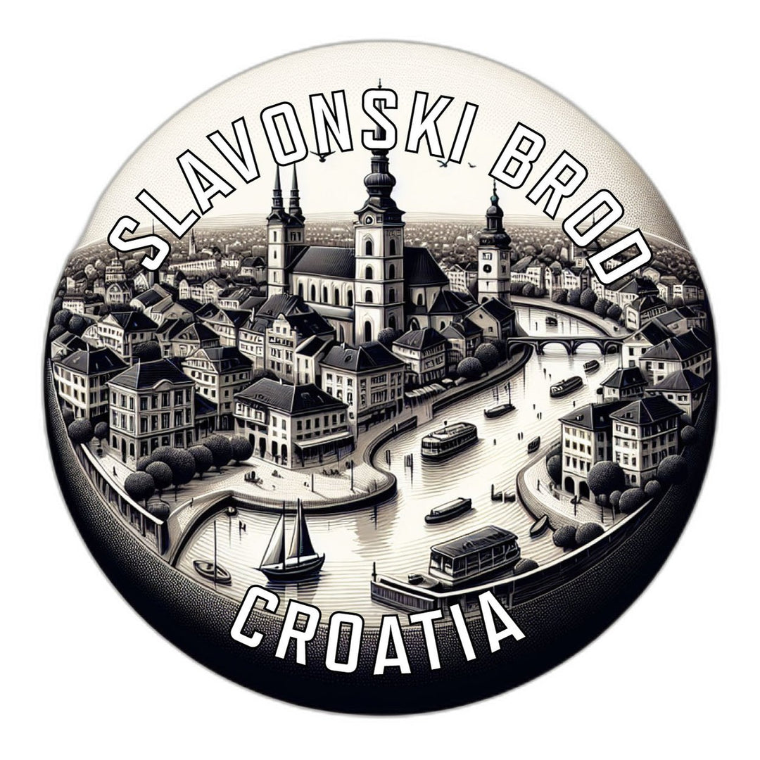 Slavonski Brod Croatia Souvenir Die Cut Flat Magnet Image 1