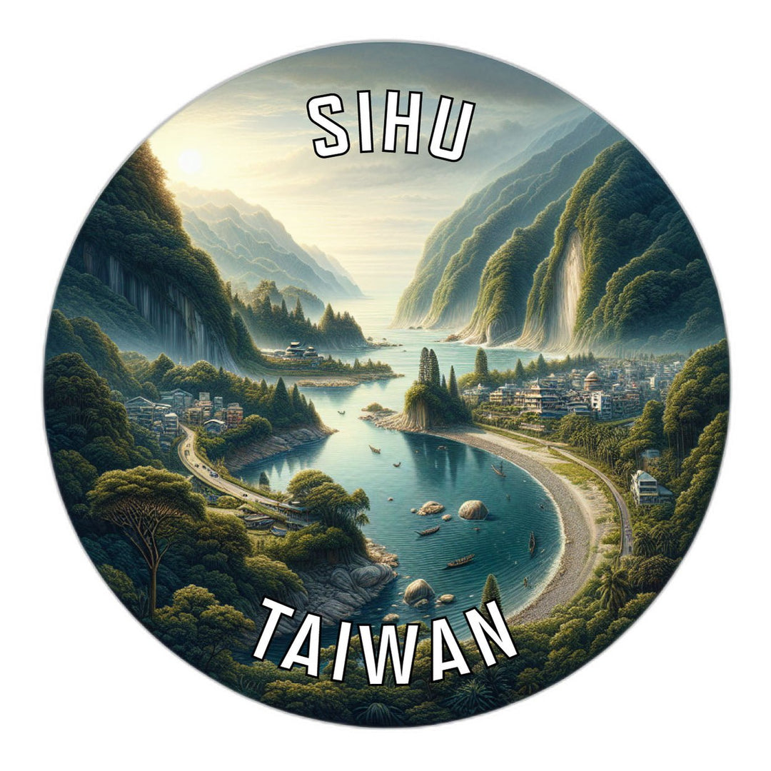 Sihu Taiwan Souvenir Die Cut Flat Magnet Image 1