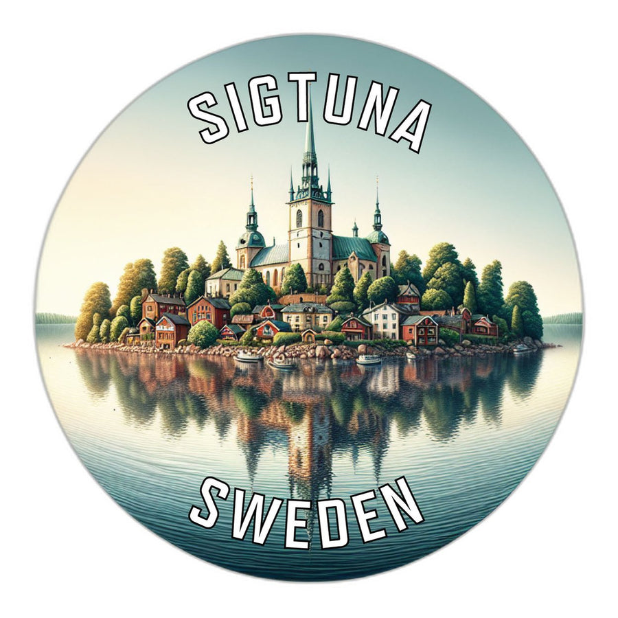 Sigtuna Sweden Souvenir Die Cut Flat Magnet Image 1