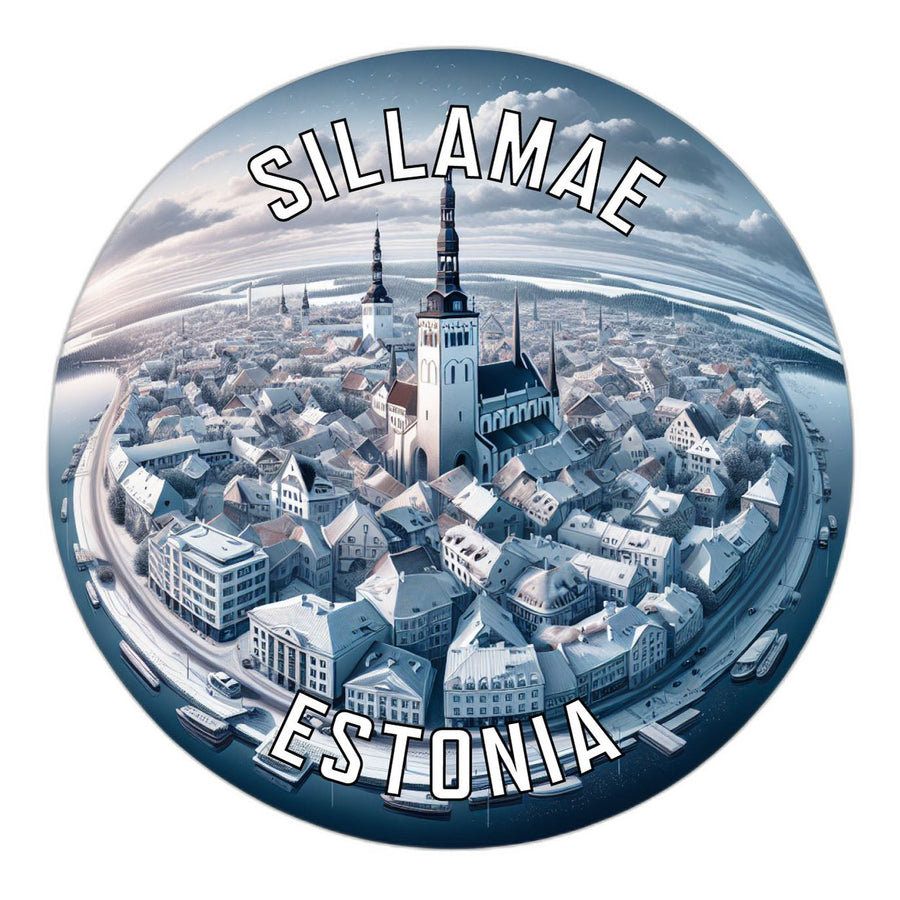 Sillamae Estonia Souvenir Die Cut Flat Magnet Image 1