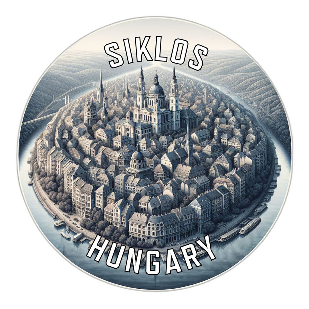 Siklos Hungary Souvenir Die Cut Flat Magnet Image 1