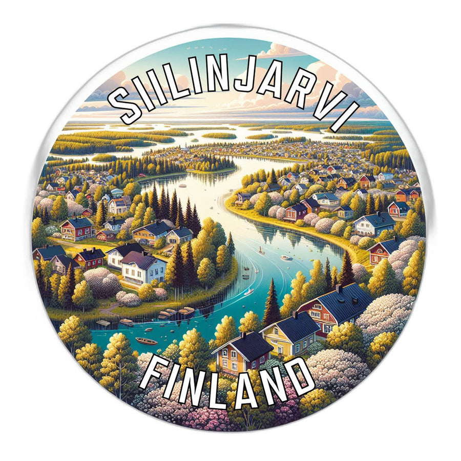 Siilinjarvi Finland Souvenir Die Cut Flat Magnet Image 1