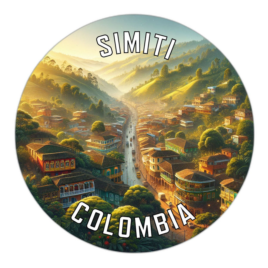 Simiti Colombia Souvenir Die Cut Flat Magnet Image 1