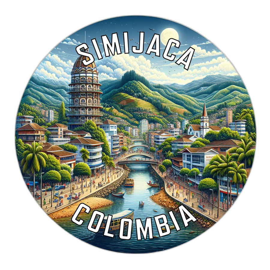 Simijaca Colombia Souvenir Die Cut Flat Magnet Image 1