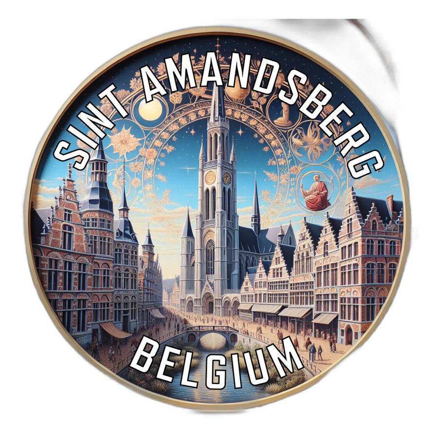 Sint Amandsberg Belgium Souvenir Die Cut Flat Magnet Image 1