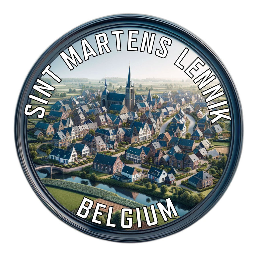 Sint Martens Lennik Belgium Souvenir Die Cut Flat Magnet Image 1