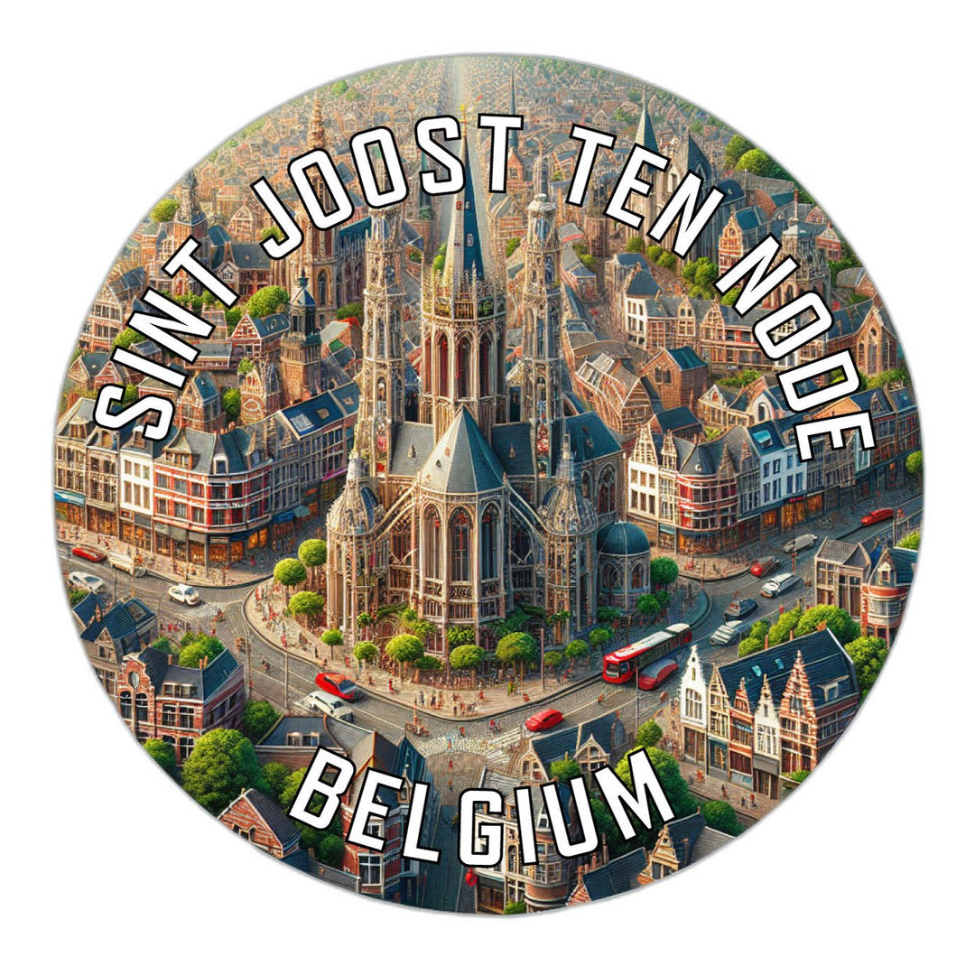 Sint Joost ten Node Belgium Souvenir Die Cut Flat Magnet Image 1