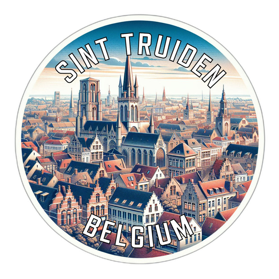 Sint Truiden Belgium Souvenir Die Cut Flat Magnet Image 1