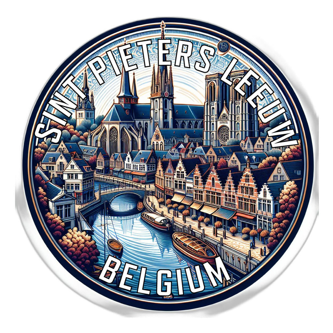 Sint Pieters Leeuw Belgium Souvenir Die Cut Flat Magnet Image 1