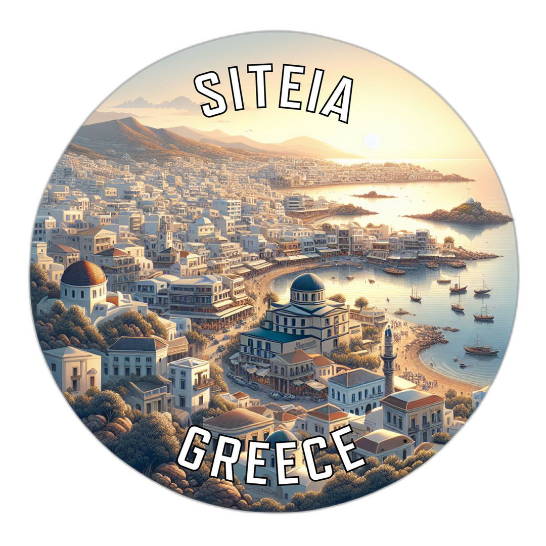 Siteia Greece Souvenir Die Cut Flat Magnet Image 1