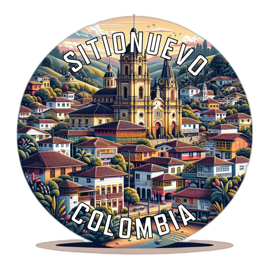 Sitionuevo Colombia Souvenir Die Cut Flat Magnet Image 1