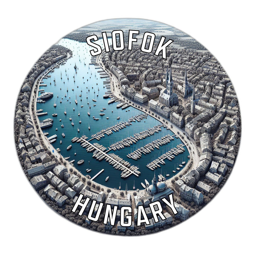 Siofok Hungary Souvenir Die Cut Flat Magnet Image 1