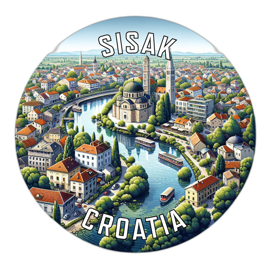 Sisak Croatia Souvenir Die Cut Flat Magnet Image 1