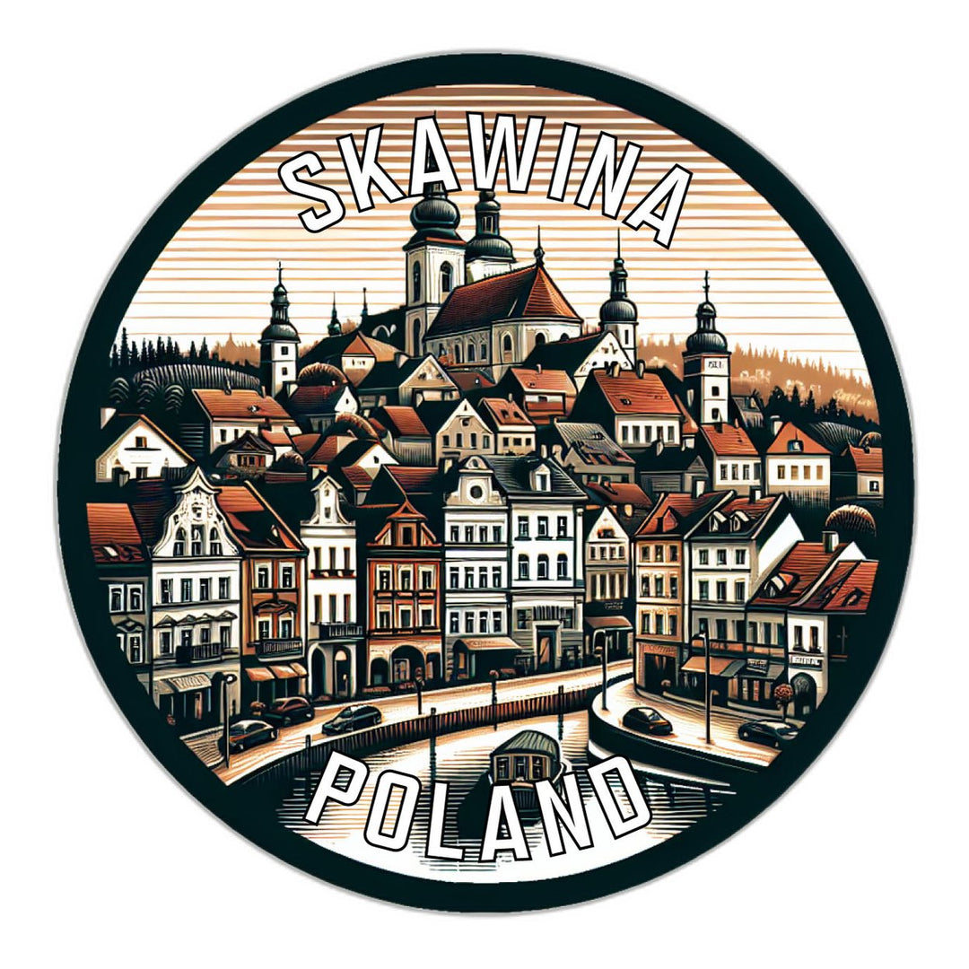 Skawina Poland Souvenir Die Cut Flat Magnet Image 1