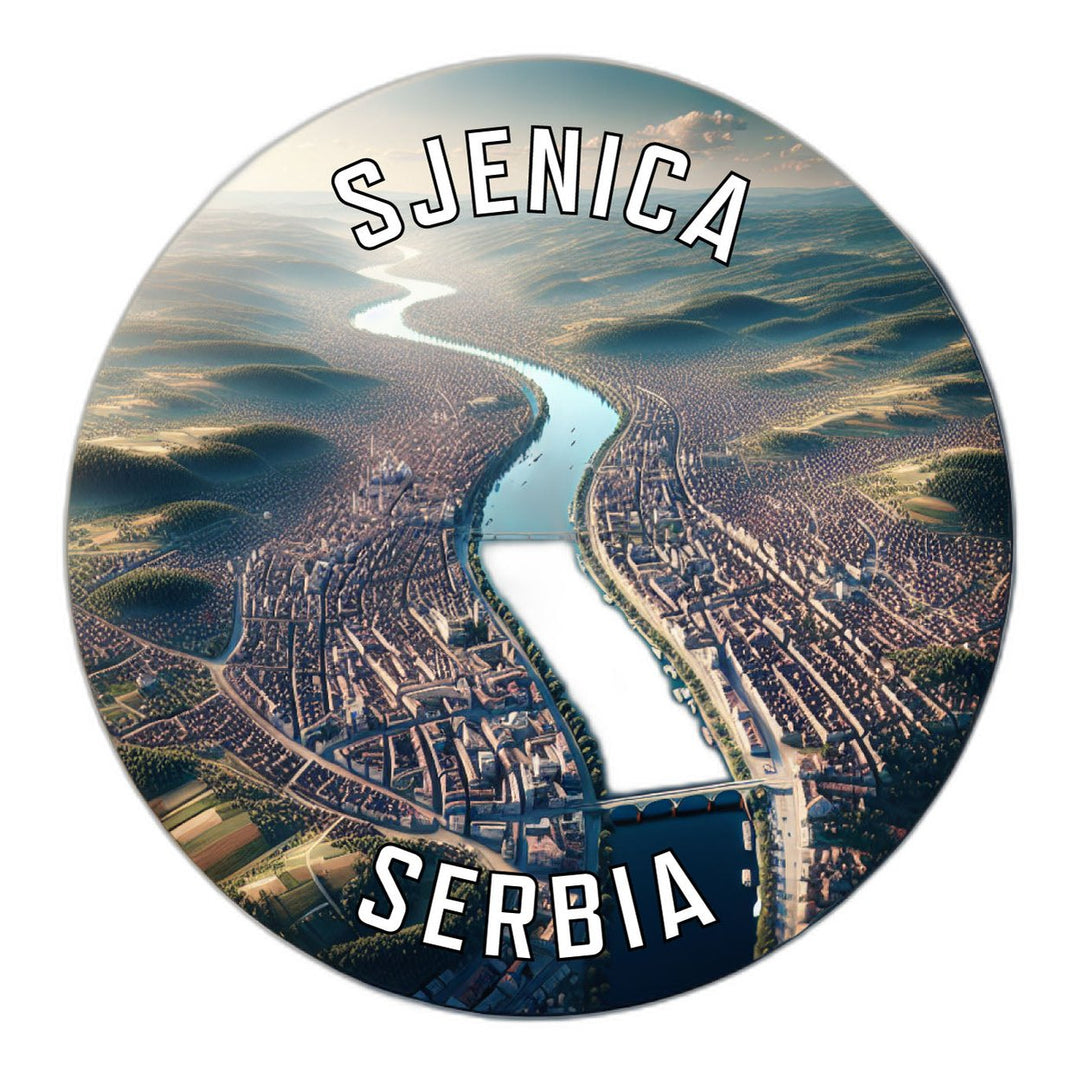 Sjenica Serbia Souvenir Die Cut Flat Magnet Image 1