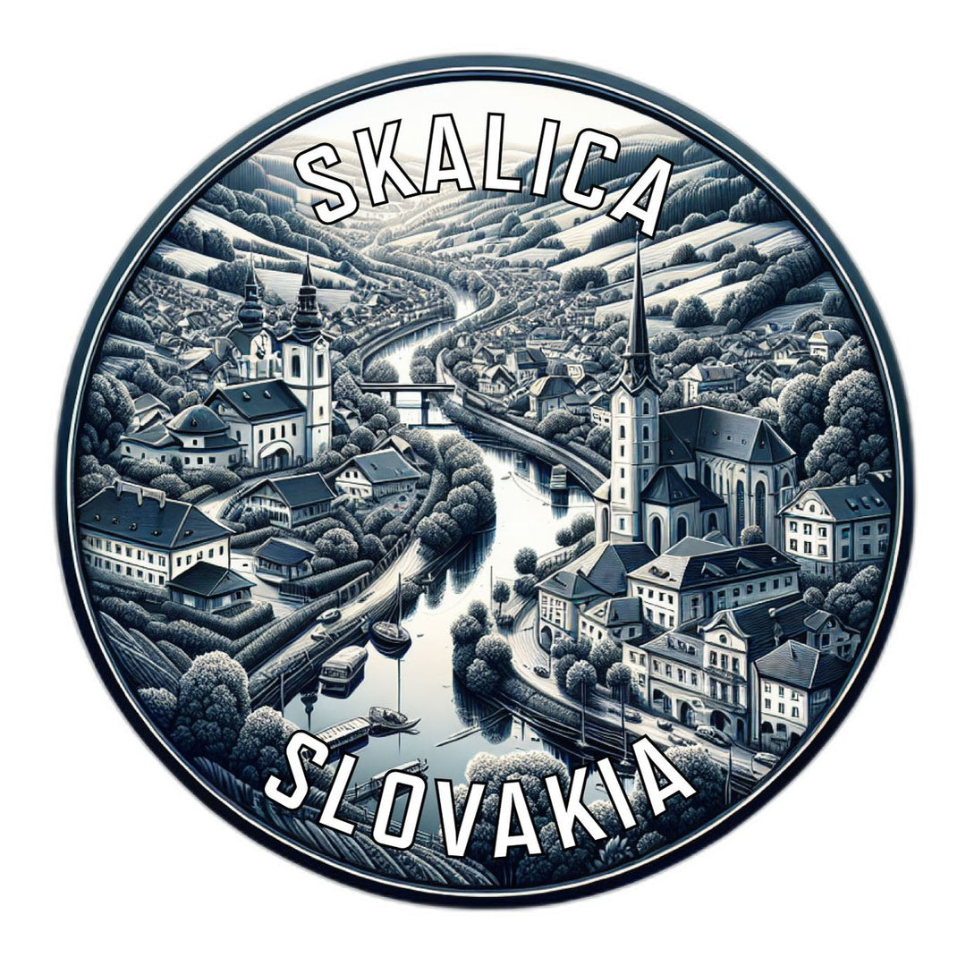 Skalica Slovakia Souvenir Die Cut Flat Magnet Image 1