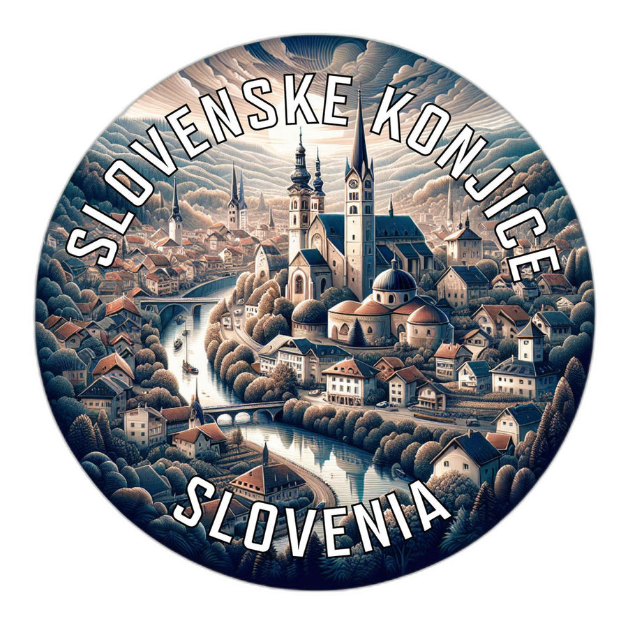 Slovenske Konjice Slovenia Souvenir Die Cut Flat Magnet Image 1