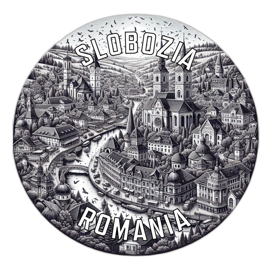 Slobozia Romania Souvenir Die Cut Flat Magnet Image 1