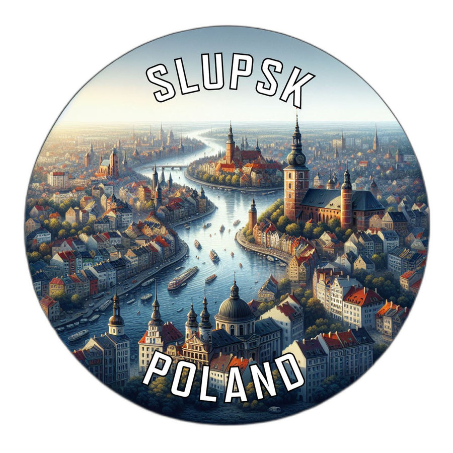 Slupsk Poland Souvenir Die Cut Flat Magnet Image 1